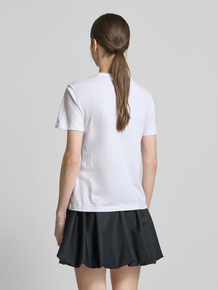 HUGO T-Shirt mit Rundhalsausschnitt Modell 'Damacia' Weiss 5
