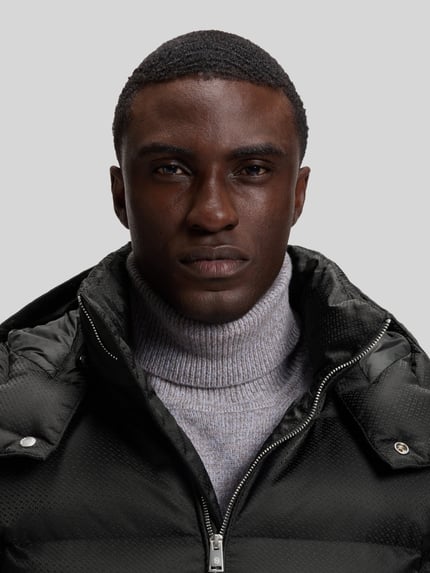 BOSS Regular Fit Daunenjacke mit abnehmbarer Kapuze Black 3