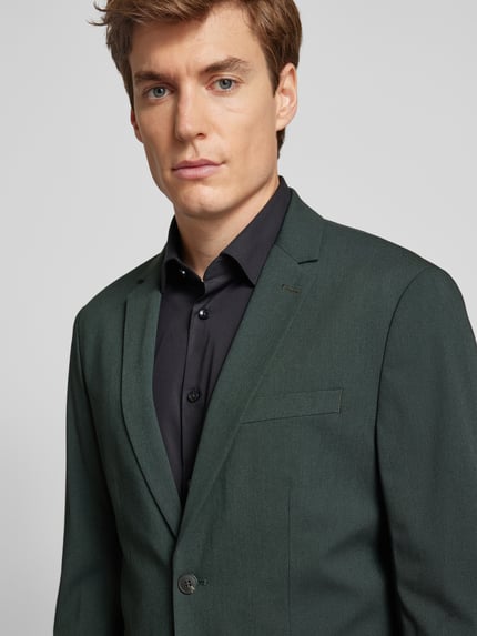 Selected Slim Fit Sakko mit Viskose-Anteil Modell 'LIAM' Dunkelgruen 3