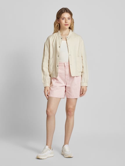 MANGO Loose Fit Shorts mit Bundfalten Modell 'MARINA' Pink 1
