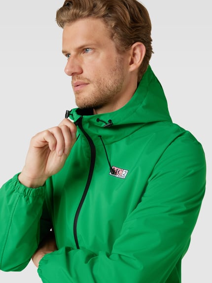 MC2 Saint Barth Windbreaker met labeldetail, model 'KAURIS' Groen - 3