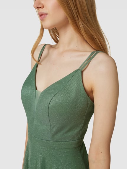 TROYDEN COLLECTION Abendkleid mit Herz-Ausschnitt Mint 3