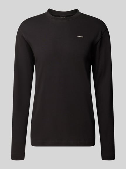 G-Star RAW Langarmshirt mit Logo-Schriftzug Black 1