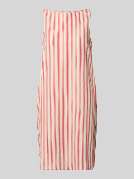 VILA Minikleid aus Viskose-Mix mit U-Boot-Ausschnitt Modell 'PRISILLA' Rot 2
