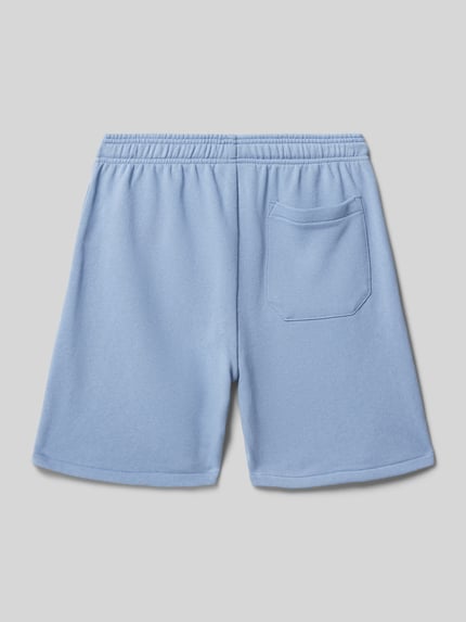Dickies Regular fit sweatshorts met labelprint, model 'MAPLETON' Bleu - 3