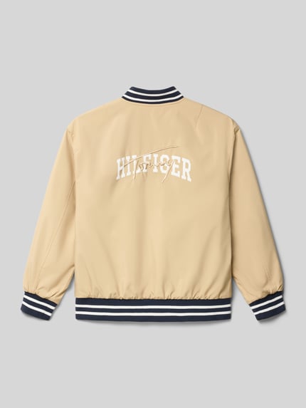 Tommy Hilfiger Teens Regular fit omkeerbare blouson van katoen Camel - 3