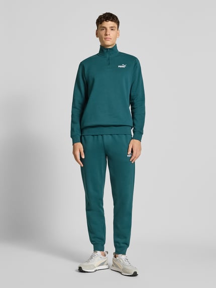 PUMA Performance Sweatpants mit Label-Stitching und elastischem Bund Bottle 1