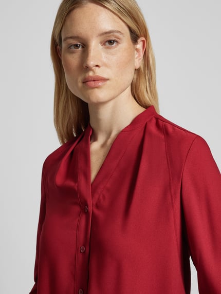 Calvin Klein Womenswear Bluzka z listwą guzikową na całej długości Czerwony 3