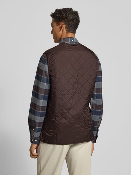 Barbour Regular Fit Steppweste mit warmen Innenfleece Dunkelbraun 5