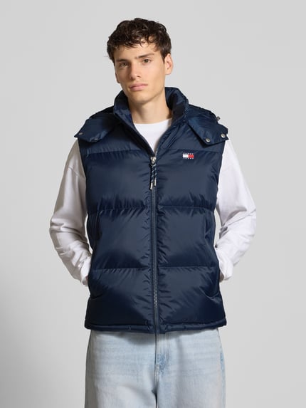 Tommy Jeans Regular fit bodywarmer met afneembare capuchon Marineblauw - 4