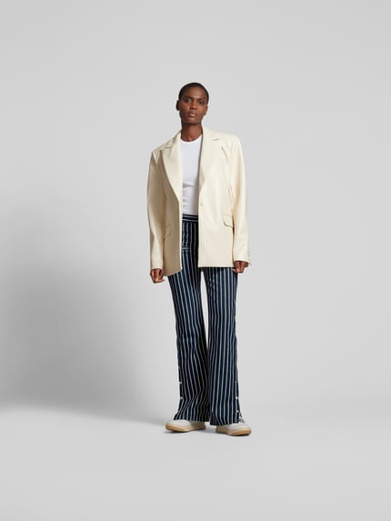Filippa K flared fit jeans met streepmotief Jeansblauw gemêleerd - 1