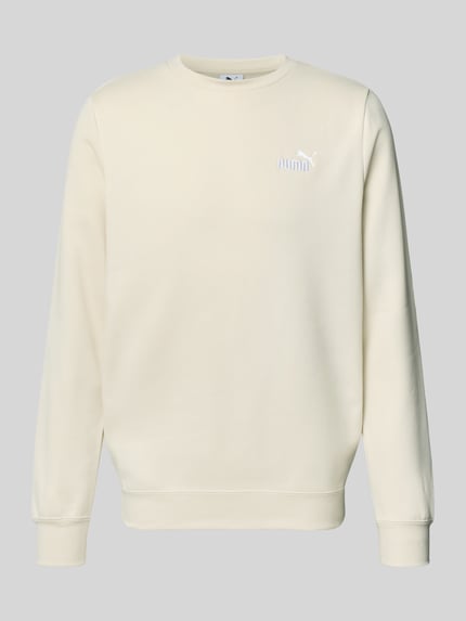 PUMA Performance Sweatshirt mit Label-Stitching Offwhite 2