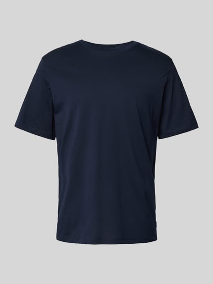 JACK & JONES T-shirt z detalem z logo model ‘ORGANIC’ Ciemnoniebieski 2