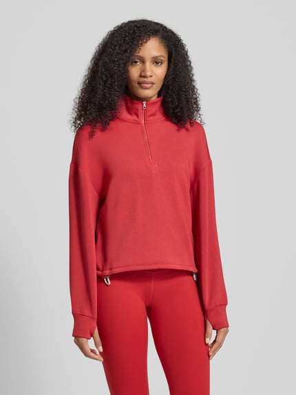 VARLEY Sweatshirt met opstaande kraag en ritssluiting, model 'SIAN' Rood - 4
