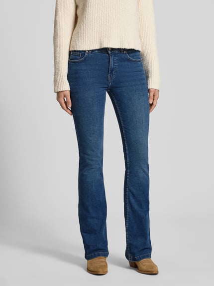 REVIEW Flared jeans met 5-pocketmodel Donkerblauw - 4