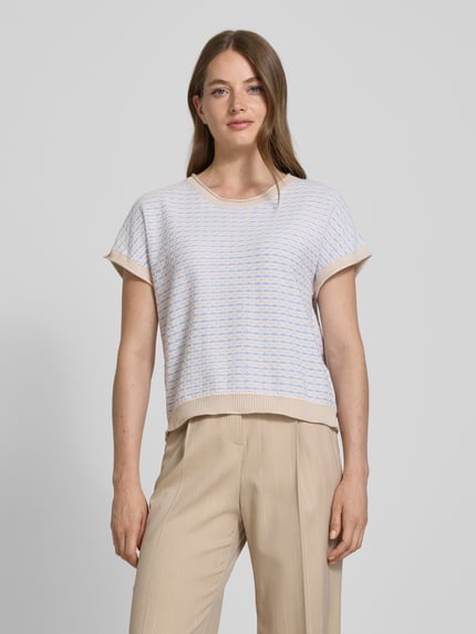 FREE/QUENT Strickshirt mit Rundhalsausschnitt Modell 'DODO' Hellblau 4