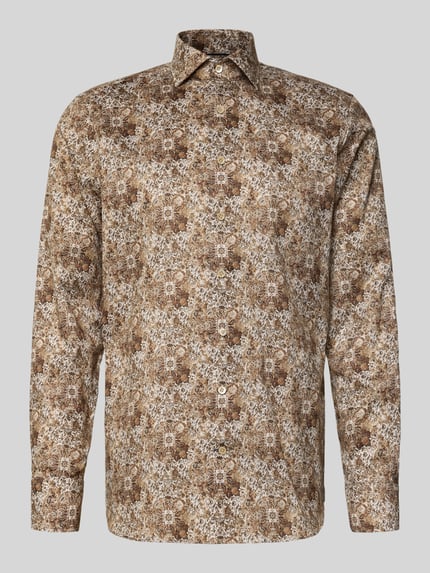 OLYMP SIGNATURE Slim fit zakelijk overhemd met kentkraag, model 'Savio' Beige - 2