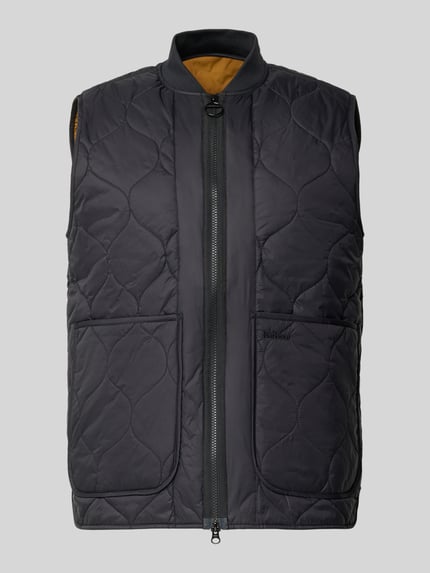 Barbour Regular Fit Steppweste mit Zweiwege-Reißverschluss Black 2