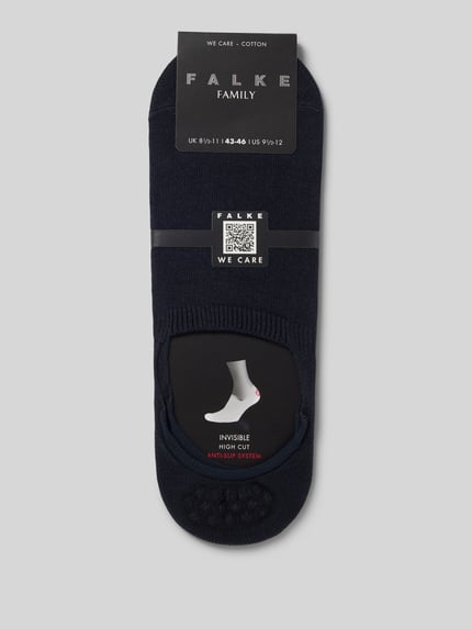 Produktfoto, Sneakersocken mit geripptem Abschluss von Falke, Herren, Baumwoll-Mix mit Stretch-Anteil, Körpernaher-Schnitt, Unifarbenes-Design