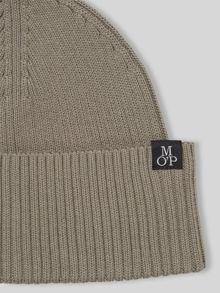Marc O'Polo Schal mit Label-Patch im 2-teiligen Set Beige 2
