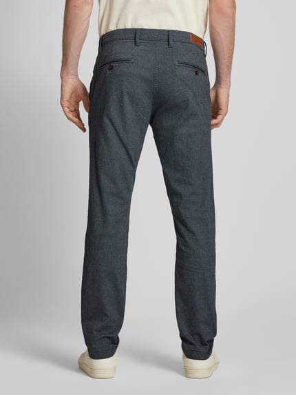 JACK & JONES Chinosy o kroju slim fit z dodatkiem streczu model ‘Marco’ Ciemnoniebieski 5