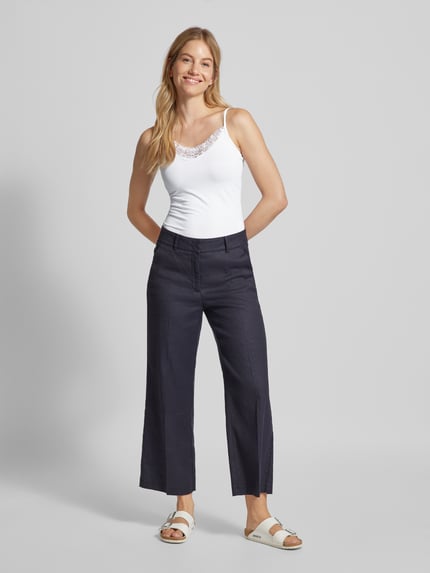 VERO MODA Trägertop mit Spitzenbesatz Modell 'INGE' Weiss 1