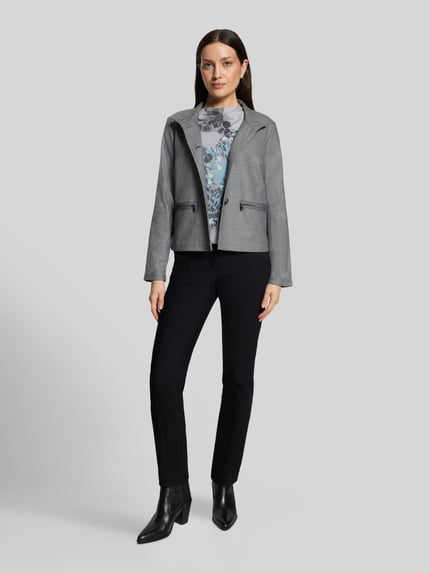 Betty Barclay Regular Fit Kurzblazer mit Stehkragen Hellgrau 1