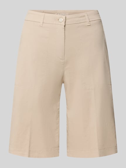 Produktfoto, Regular Fit Bermudas aus katoenmix model 'STELLA' van Cambio, look: effen, labelpatch, riemlussen, dames