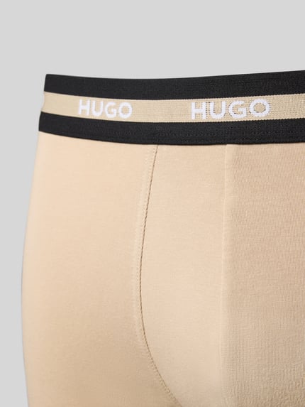 HUGO Boxershort met elastische logoband in een set van 3 stuks Kaki - 2