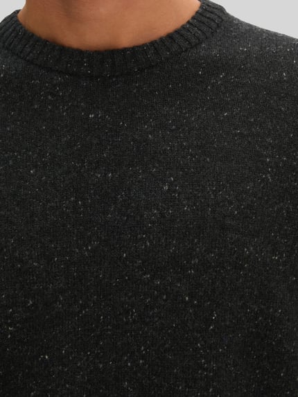 Marc O'Polo Pullover mit Tweedstruktur Black 3