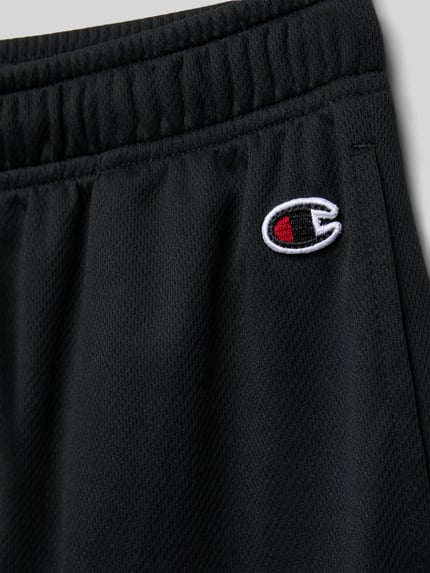 Champion Regular fit sweatshorts met labelprint Zwart - 2