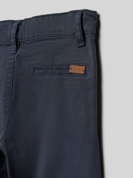 Blue Seven Spodnie z detalem z logo Granatowy 2
