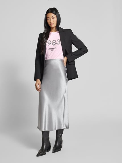 Weekend Max Mara Regular Fit T-Shirt aus reiner Baumwolle Rosa 1