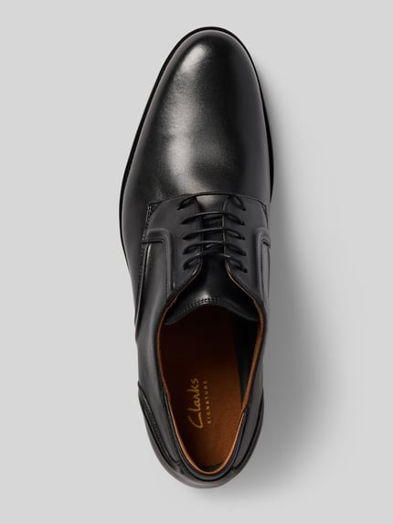 Clarks Schnürschuh aus Rindsnappa mit Gummisohle Black 3