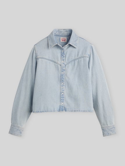 Levi's® 300 relaxed fit jeanshemd van mix van katoen en lyocell Lichtblauw - 1