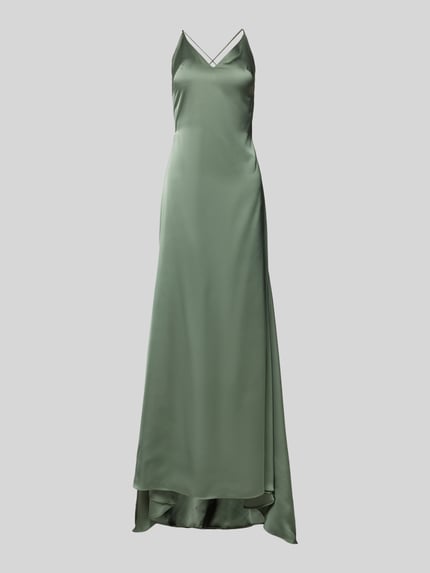Mascara Abendkleid mit V-Ausschnitt Gruen 2
