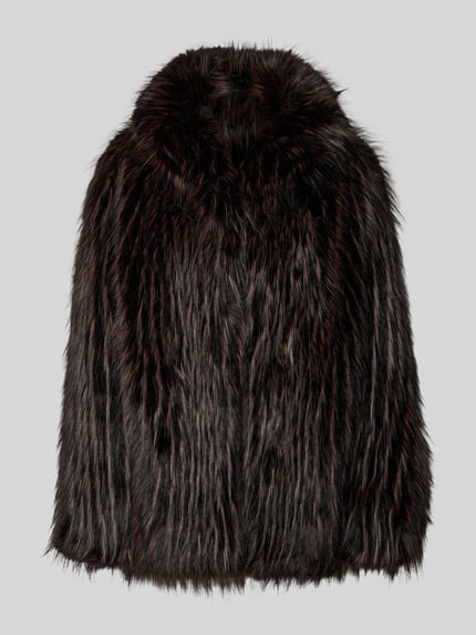 Jacke aus Kunstfell mit Schalkragen Shop The Look MANNEQUINE