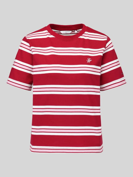 Tommy Hilfiger relaxed fit t-shirt van puur katoen Bordeaux - 2
