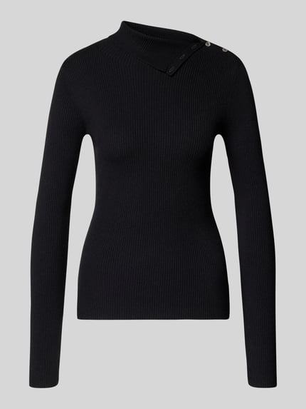 slim fit pullover van viscosemix in tricotlook Shop The Look MANNEQUINE