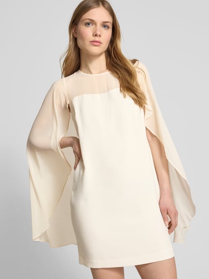 Lauren Ralph Lauren Cocktailkleid mit Volants Modell 'Lavati' Ecru 3