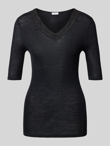 HANRO Shirt met 1/2-mouwen Zwart - 1