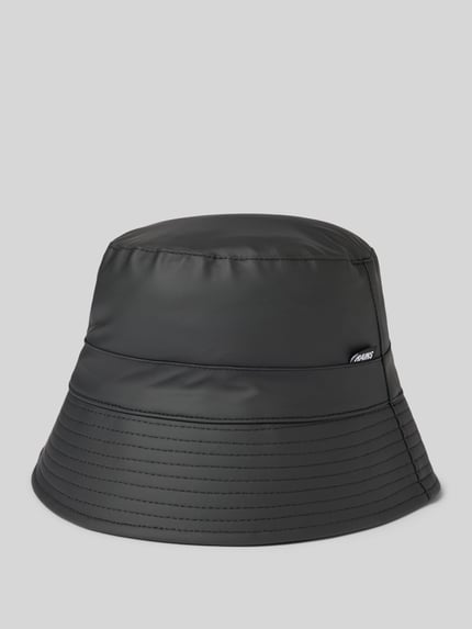 Rains Bucket Hat in Leder-Optik Black 1