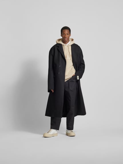 VTMNTS Oversized hoodie met kangoeroezak Taupe - 1