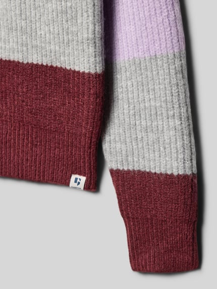 Garcia Strickpullover im Colour-Blocking-Design Mittelgrau Melange 2