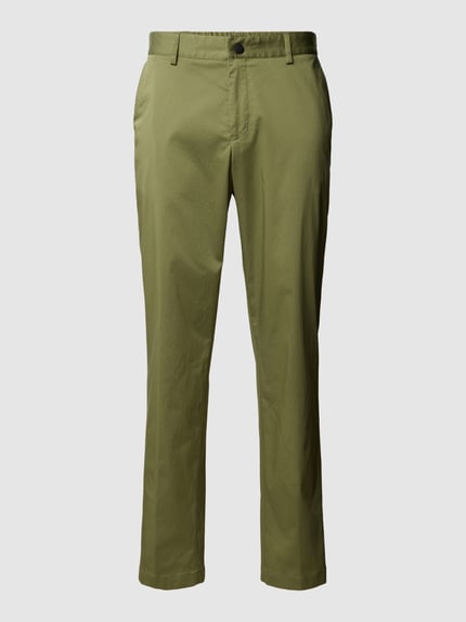 BOSS regular fit kostuumbroek in effen design model 'Perin' Olijfgroen - 2