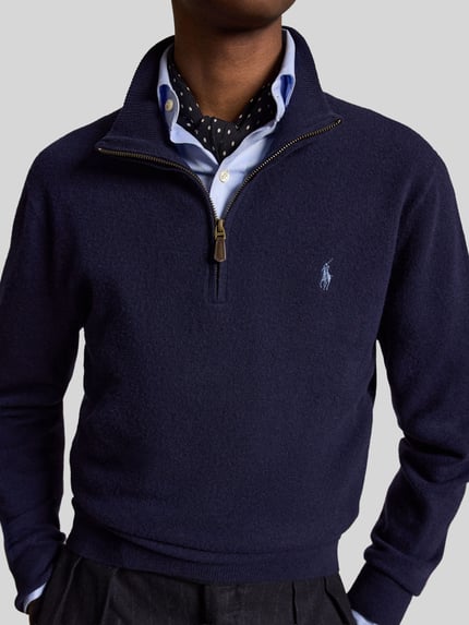 Polo Ralph Lauren 'Regular fit' schipperstrui van pure wol Marineblauw - 3