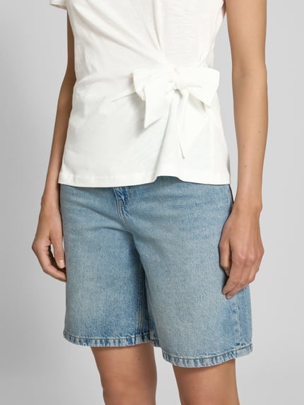 Tommy Hilfiger Regular fit T-shirt van puur katoen Ecru - 3