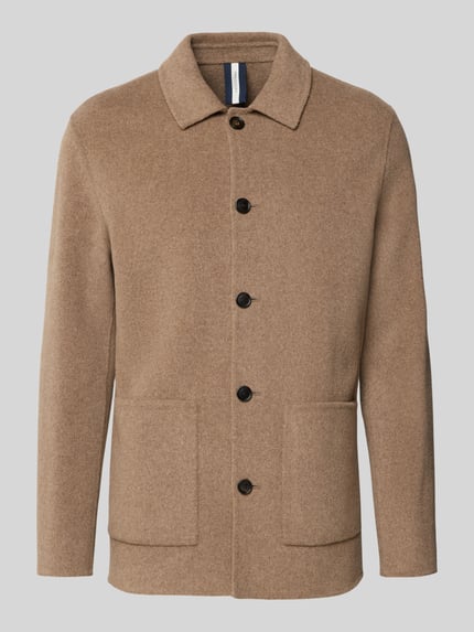 Profuomo Hemdjacke mit aufgesetzten Taschen Mittelbraun 1