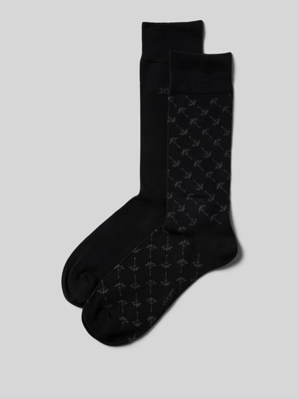 JOOP! COLLECTION Socken mit elastischem Rippenbündchen im 2er-Pack Black 1