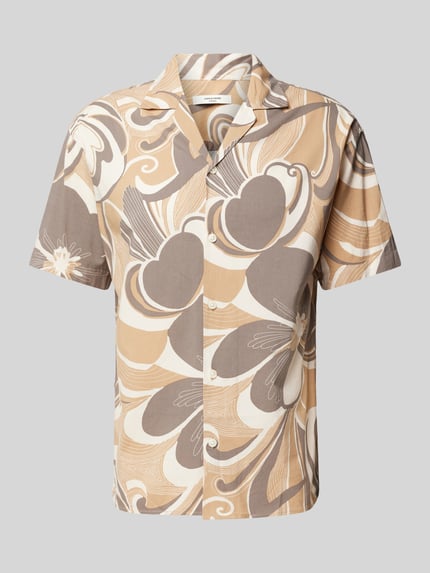 JACK & JONES Premium Regular fit vrijetijdsoverhemd met katoen, model 'LAPALMA' Lichtbruin - 2